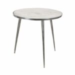 modern reflections marble accent table metallic grey from gardner white furniture shuffleboard wax round folding side antique buffet room essentials patio chairs balcony and 150x150