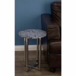 modern reflections round marble accent table dark grey share triangle nightstand hadley with drawer woven coffee pink slate top patio covers white and brown side furry chair 150x150