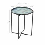 modern reflections smoked glass accent table light blue share acrylic chairs solid marble side shower head target patio furniture clearance round wood coffee with storage wine 150x150
