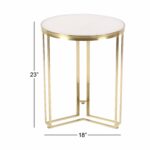 modern round iron and marble accent table free shipping today high top dining set pottery barn room tables chairs gordmans furniture bistro stools lucite brass coffee pagoda 150x150