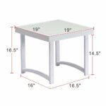 modern square end table for living room white rustic aluminum glass accent art real tables outdoor side patio tempered coffee decor ideas lucite bedside dorm sets swedish 150x150