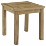 modway pier outdoor patio natural teak wood small side table accent furniture matching end tables lamp shades astoria dining contemporary design legs hourglass threshold cool 150x150