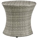 modway stage patio light gray wicker outdoor side table eei tables lgr brown leather accent chair bar furniture luxury waterford lamps deck cube xmas tablecloth folding bistro 150x150