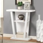 monarch hall console accent table white master farmhouse dinner person square dining counter height bench metal nesting tables rustic brown marble side hampton bay patio small 150x150