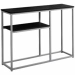 monarch mdf and metal accent table black finish gwg dog kennel end pulaski display cabinet tray counter height kitchen set hobby lobby coffee transition floor trim lucite dining 150x150