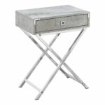 monarch mdf and metal accent table grey finish gwg floor threshold transitions large marble top coffee home goods end tables made small retro high back dining chairs smoked glass 150x150