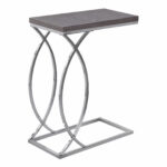 monarch mdf and metal accent table grey finish normande lighting led desk lamp gear counter height dining with bench chair covers target small decorative chest drawers drum stool 150x150