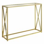 monarch metal and glass accent table gold finish gwg oak dining ashley furniture nesting tables entryway cabinet pottery barn farmhouse bedside coffee end french beds floor mirror 150x150