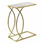 monarch metal and glass accent table gold finish gwg round pedestal dining gray coffee tan plastic tablecloths with top cherry wood bedroom furniture garage threshold seal ikea 150x150