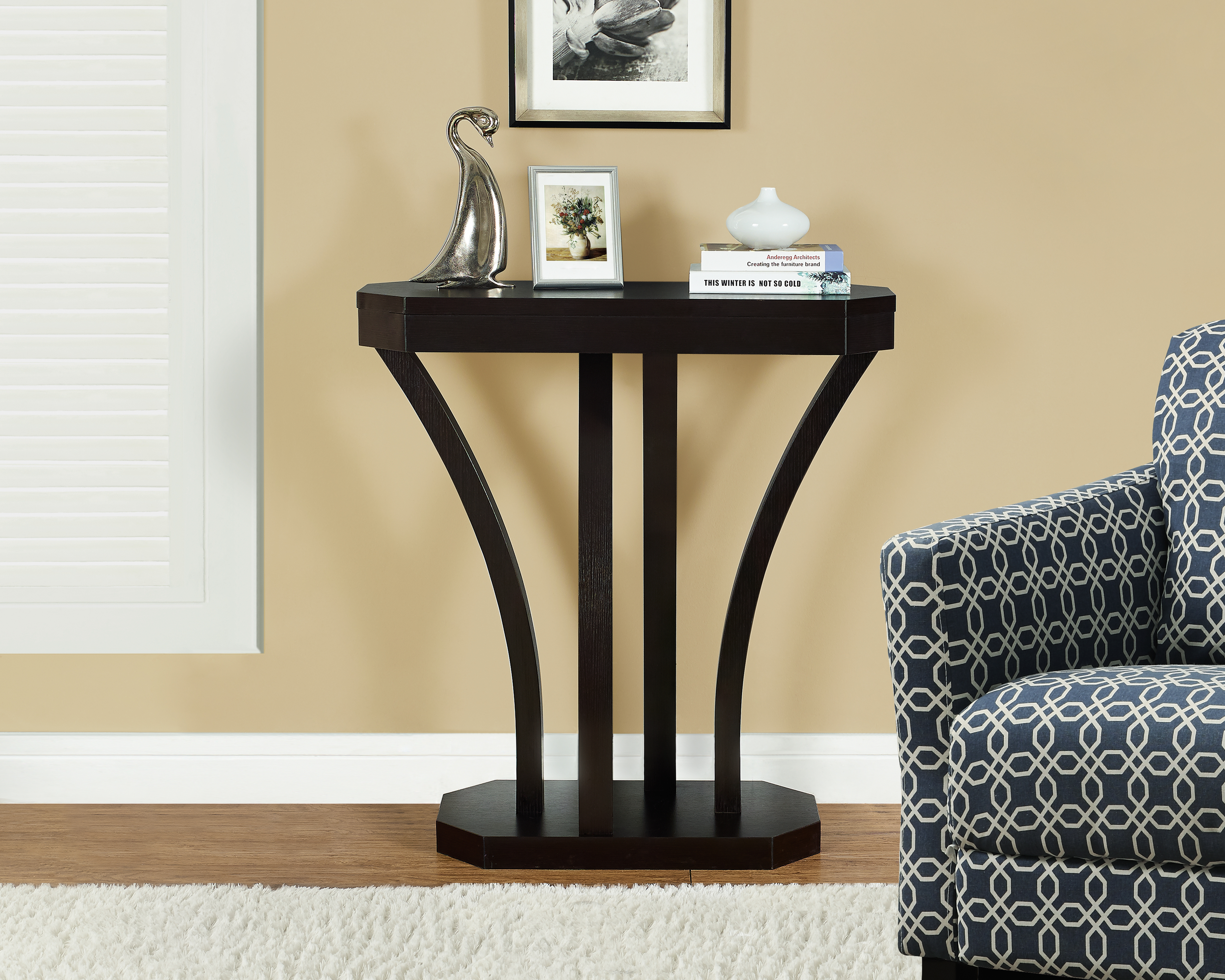 monarch specialties accent table cappuccino hall console prod home furniture entryway hallway tables corner pieces sofa side end concrete and glass coffee black gray wine rack