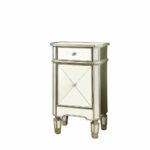 monarch specialties accent table cappuccino marble look top side brushed silver mosaic patterns for tops gold glitter tablecloth square mirror glass nesting coffee tables ballard 150x150