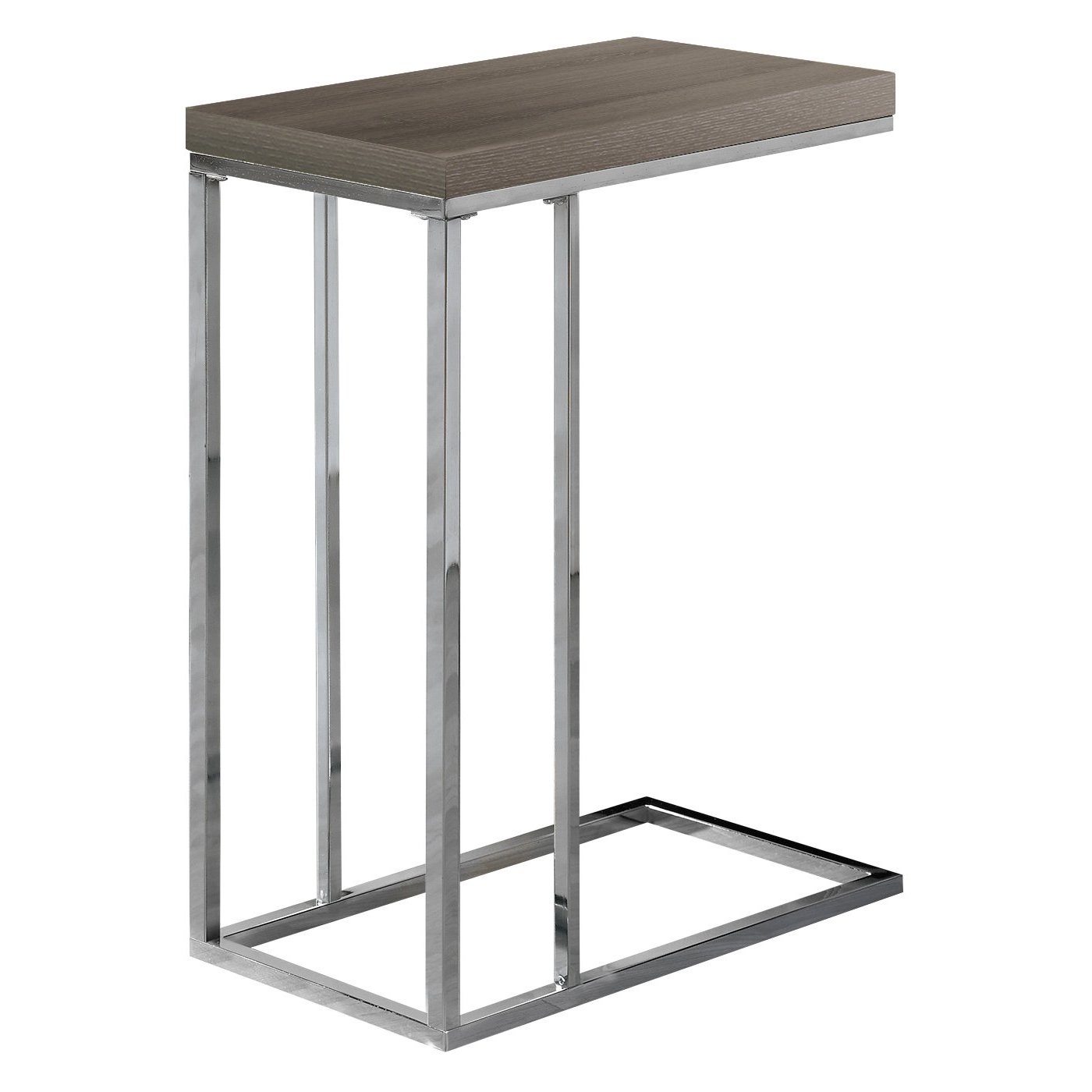 monarch specialties accent table chrome metal grey dark taupe kitchen dining home elegance furniture counter height with bench polished concrete coffee floor threshold transitions