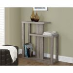 monarch specialties accent table dark taupe hall console hover zoom modern hallway coffee top small round metal garden hutch razer ouroboros review fabric tablecloths grey side 150x150