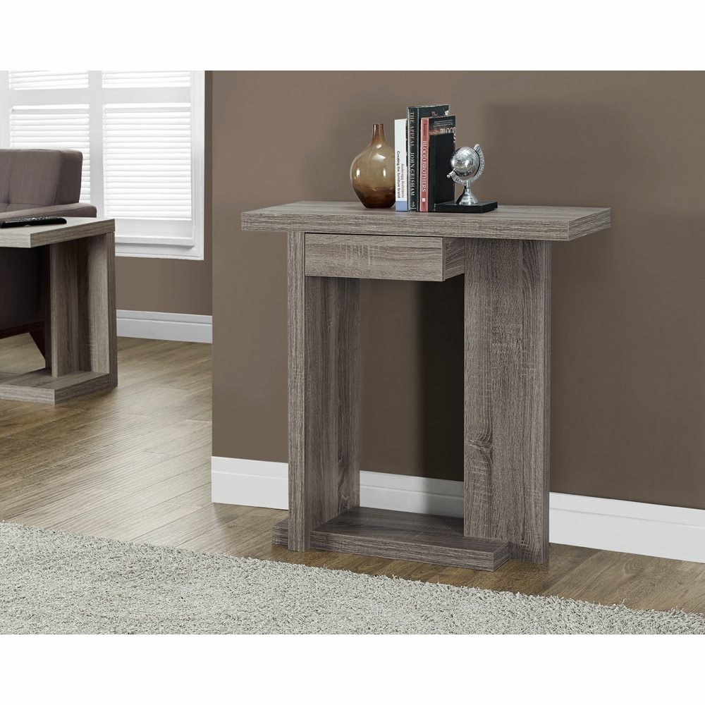 monarch specialties accent table dark taupe hall console top side cappuccino marble hover zoom nyc cherry wood bedroom furniture very small lamps reclaimed coffee glass nesting