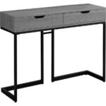 monarch specialties accent table grey black metal hall console normande lighting led desk lamp made coffee elm flooring small decorative chest drawers wooden with polished 150x150