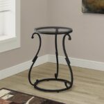 monarch specialties accent table hammered black metal with prod tempered glass aluminum patio furniture wood end plans purchase linens safavieh lighting mortar and pestle target 150x150