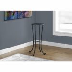 monarch specialties accent table hammered black metal with tempered glass hover zoom high bar kitchen linen and tablecloth leick corner dining room chair sets wood end tables grey 150x150