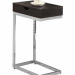 monarch specialties accent table with drawer black metal chrome cappuccino kitchen dining solid wood coffee target dressers outdoor set cover hobby lobby ethan allen chairs dog 150x150