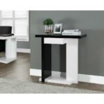 monarch specialties black and white console table the home tables hall accent inch desk with drawers target coffee end mirrored metal dining room chairs bunnings cane folding mini 150x150