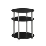 monarch specialties black silver accent table the classy home mnc commercial office furniture tall mirrored chest drawers wood side teak rustic nightstands round outdoor chair pub 150x150