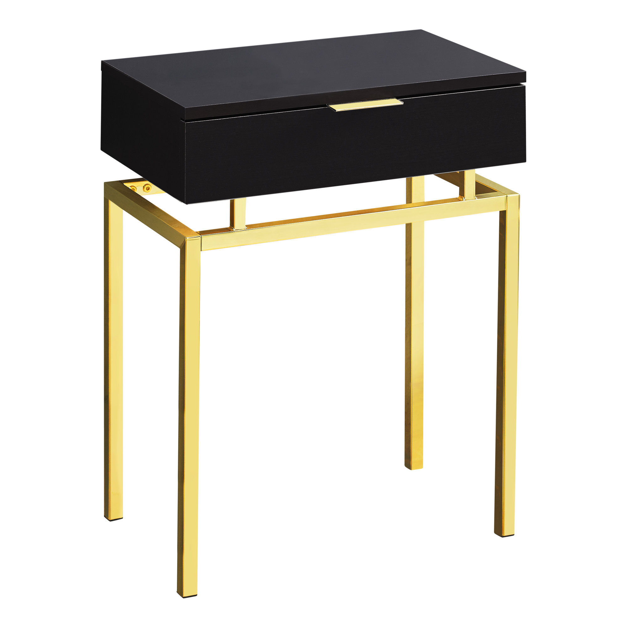 monarch specialties cappuccino gold metal accent table the classy home mnc with drawers goods coffee tables short end lamps for living room willow furniture patio and chairs