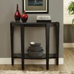 monarch specialties cappuccino hall console accent table small half moon inch kitchen dining pottery barn chest coffee entryway sofa black metal vintage oriental lamps destination 150x150