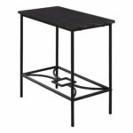 monarch specialties cappuccino long wood metal accent table caldwell furniture small bedroom tables cube console drum kit seat hay side industrial storage coffee narrow with 150x150