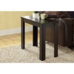 monarch specialties cappuccino side table the end tables accent grey small chest ott sofa high back dining chairs counter height with bench floor threshold transitions made coffee 150x150