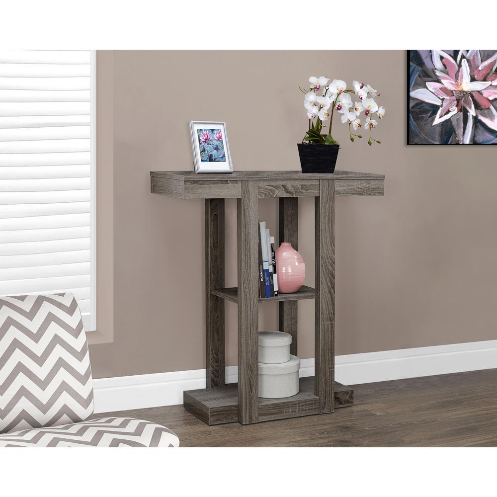 monarch specialties dark taupe console table the tables hallway accent side with wheels office end small round wooden inch cotton tablecloths marble top pine nest farm door