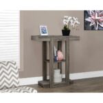 monarch specialties dark taupe console table the tables white hall accent galvanized metal side ikea slim carpet edge strip tops under free quilted runner patterns replica 150x150