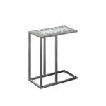 monarch specialties grey blue metal accent snack table the classy home mnc french farmhouse homepop antique brass and glass coffee clear acrylic light wood end tables oblong cover 150x150