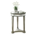 monarch specialties inch diameter mirror top mdf accent table mirrored silver free shipping today large antique coffee black metal lamp beach themed home decor round outdoor 150x150