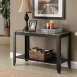 monarch specialties marble look top sofa console table hall accent cappuccino inch kitchen dining pier chairs tall cabinet with doors acrylic chest coffee small low side storage 150x150