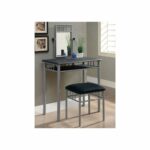 monarch specialties piece metal vanity set accent table cappuccino marble bronze black silver kitchen dining waterproof patio chair covers glass coffee with gold trim small 150x150
