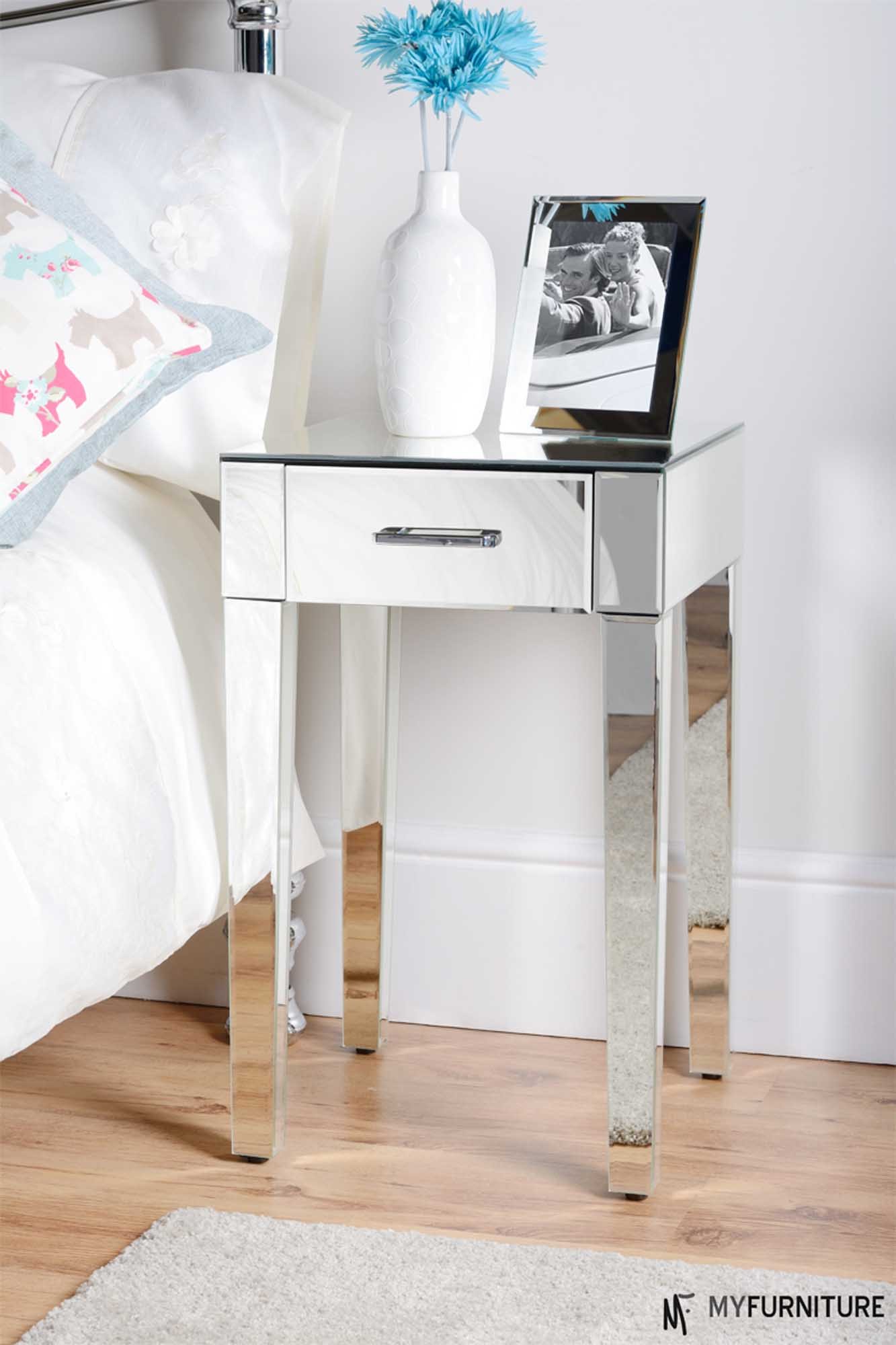 monarch specialties table probably super beautiful modern mirrored decorating nightstands small bedside for bedroom nightstand complete your home furniture tall gold vanity silver