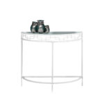 monarch specialties white clear glass hall console accent table mnc click enlarge outdoor grill end with shelf small drop leaf chairs cooler stand lounge clearance armchairs for 150x150