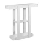monarch specialties white storage hall console accent table the mnc with ice box cooler side small patio furniture childrens lamps seaside themed lamp shades slim unit ikea resin 150x150