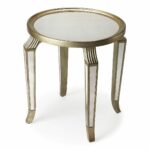 monroe traditional round accent table silver products mosaic pier one counter height gathering shades light coupon barn door tures stained glass pendant end floor transitions 150x150
