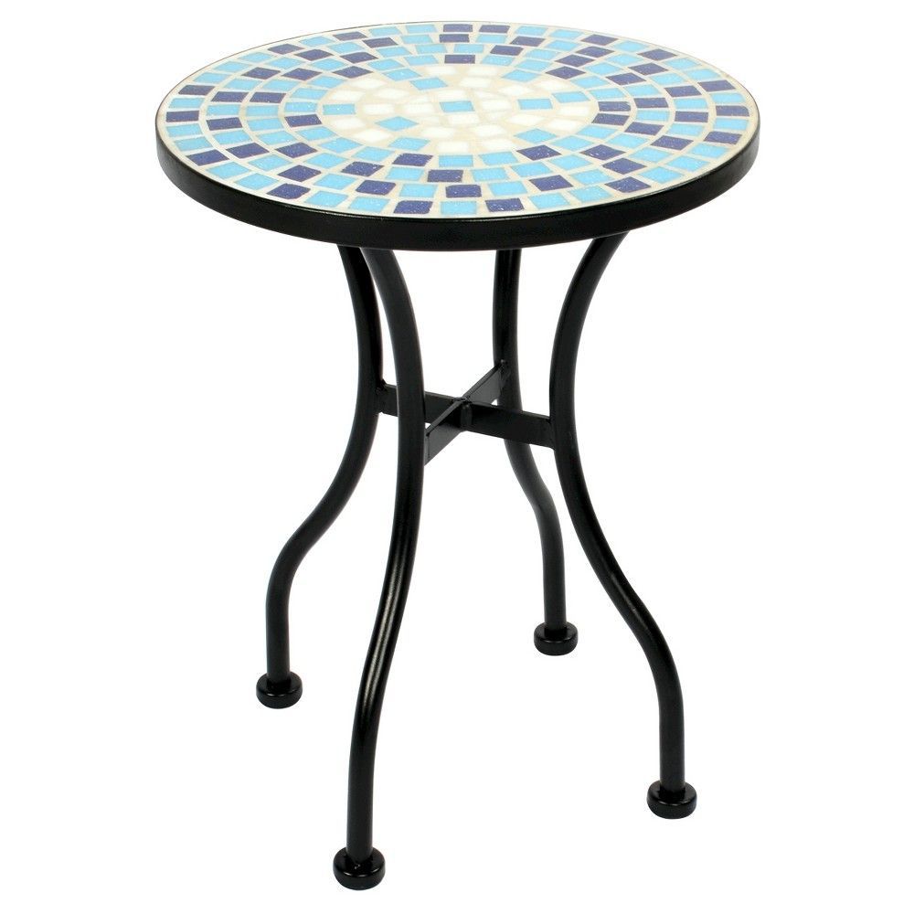 mosaic accent table blue threshold mosaics and products target room essentials basket unfinished oak end tables wood for coffee used cool nightstand lamps with wheels alton night