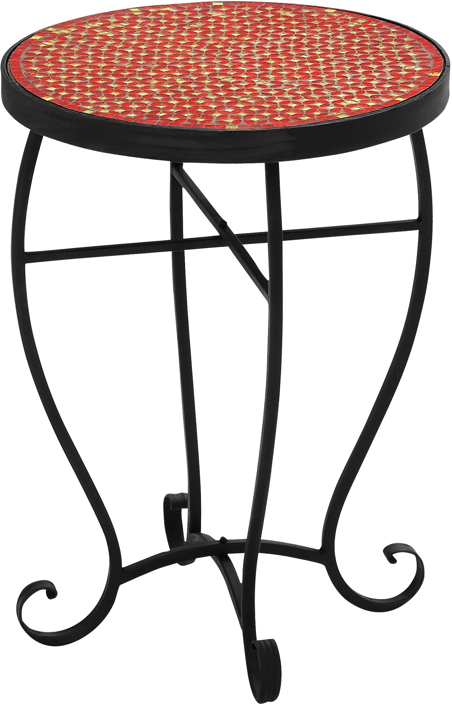 mosaic accent table outdoor moroccan red round side res zaltana indoor end contemporary patio furniture trestle dining half moon with storage affordable making small extra long