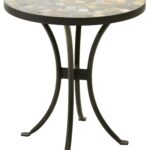 mosaic tile outdoor table elegant bistro tables patio fresh accent stock resin side used drum stool coffee centerpiece orange chair room essentials wine glass cabinet black 150x150