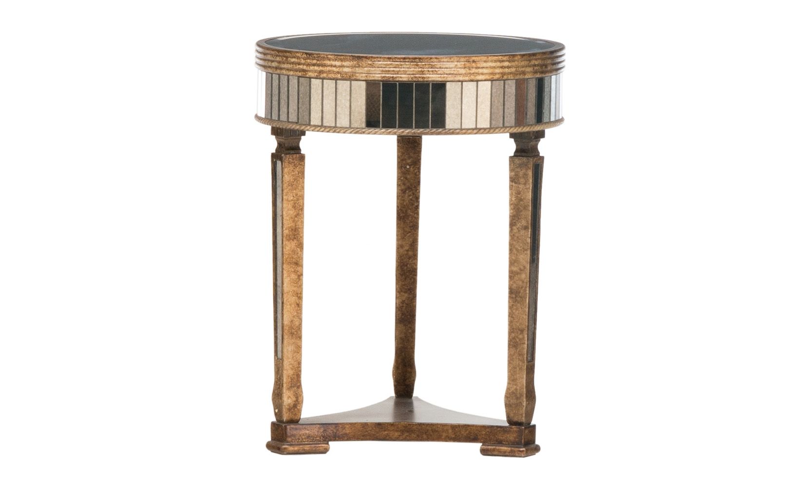 mottled mirror accent table small space ideas mirrored beautiful piece with ornate detailing that will give your living room exquisite high end look make side furniture tulsa