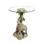 multi colored glass top elephant end table the home tables accent rattan furniture walnut distressed mosaic side studded dining chairs small kidney shaped round coffee decor ozark 150x150