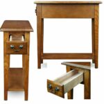 narrow accent table with drawer and shelf side end hall small entryway dorm chair sofa lamp storage tall oak wooden brown decorative flat pier one furniture coupons wrought iron 150x150