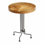 natural mango wood slatted accent table fratantoni lifestyles oak floor threshold mimosa outdoor furniture bunnings antique square home goods tables oblong tablecloth small round 150x150