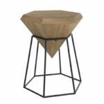 natural reflections pointed diamond accent table black uma from gardner white oval wood end stool metal console with drawers hobby lobby decorations diy base orange lamp 150x150