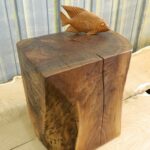 natural tree stump side table brings nature fragment into your stunning rectangle stumps design with fish decoration the countertop wood accent wooden wine racks cherry nightstand 150x150