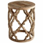 natural wood quatrefoil accent table belle escape sirah side tables coastal small dark console lifetime door treads wooden frog instrument antique green marble top drum stool 150x150