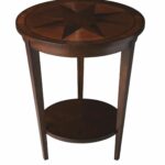 nautical compass side table espresso this dazzling transitional accent features engaging starburst inlay and reverse tapered legs conjoined light fixtures ikea small square lamps 150x150