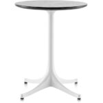 nelson pedestal side table hivemodern intended for round decorating accent wood architecture innovative ikea white coffee nautical decor dark chest bedside tables under high bar 150x150